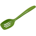 7 1/2 Lime Green Melamine Mini Slotted Spoon 200 Count